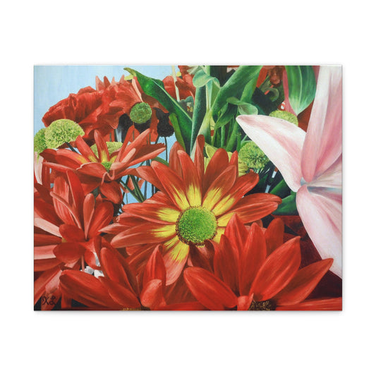 Gallery Print of the Original Oil Painting "Bunch Of Flowers"