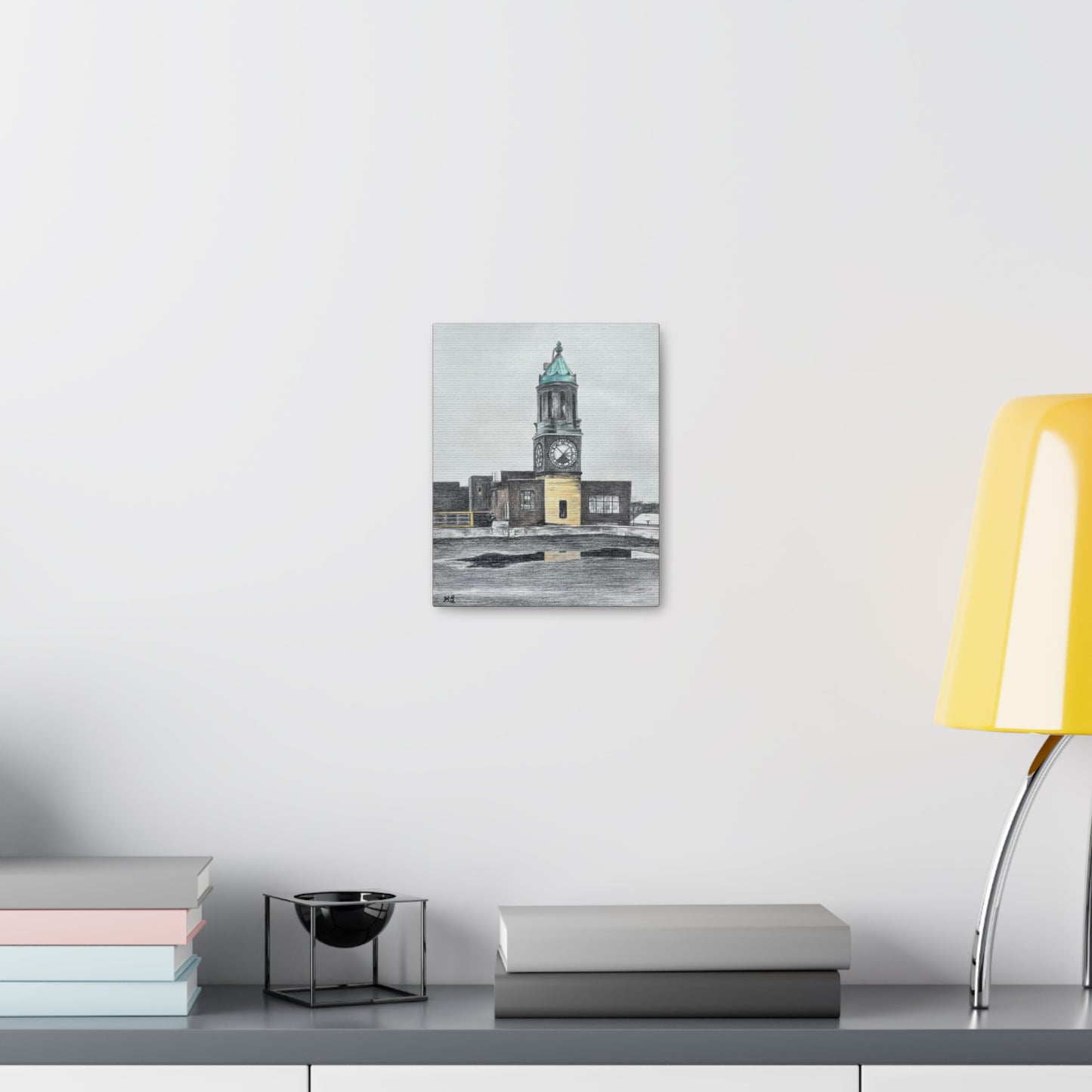 Scranton Lace Company Clock Tower Canvas Gallery Wraps