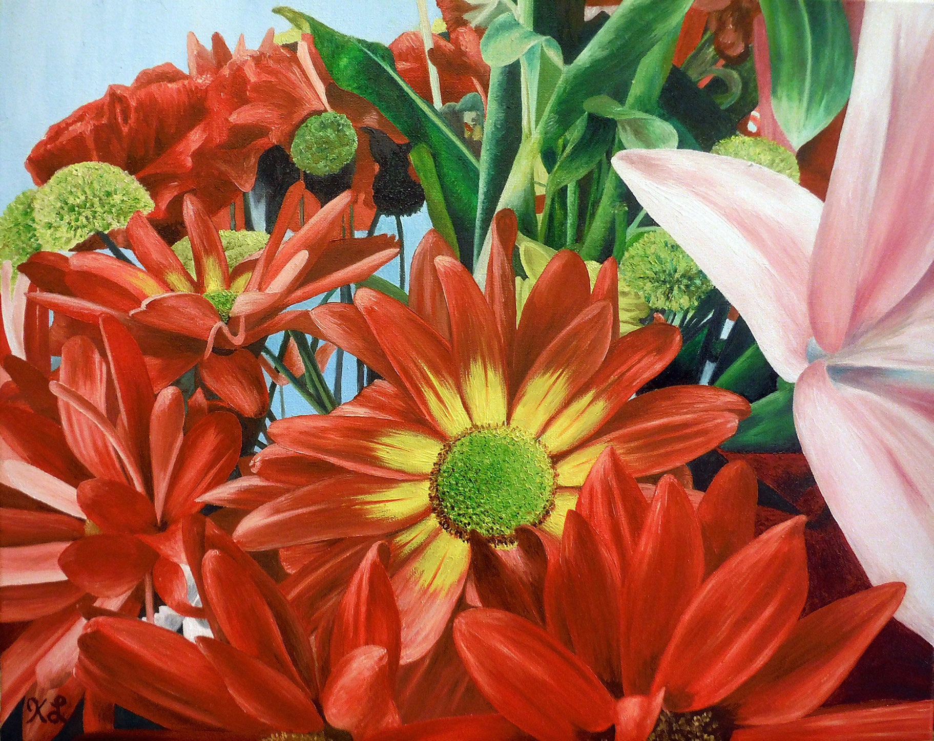 Bunch of flowers print ready