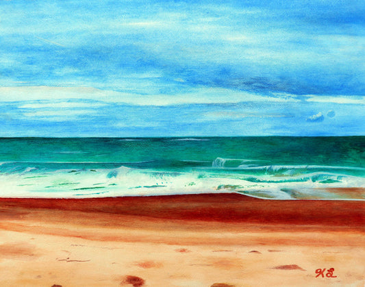 SIGNED*  Canvas Print of the Original Watercolor Painting "E. Dogwood Beach Access"