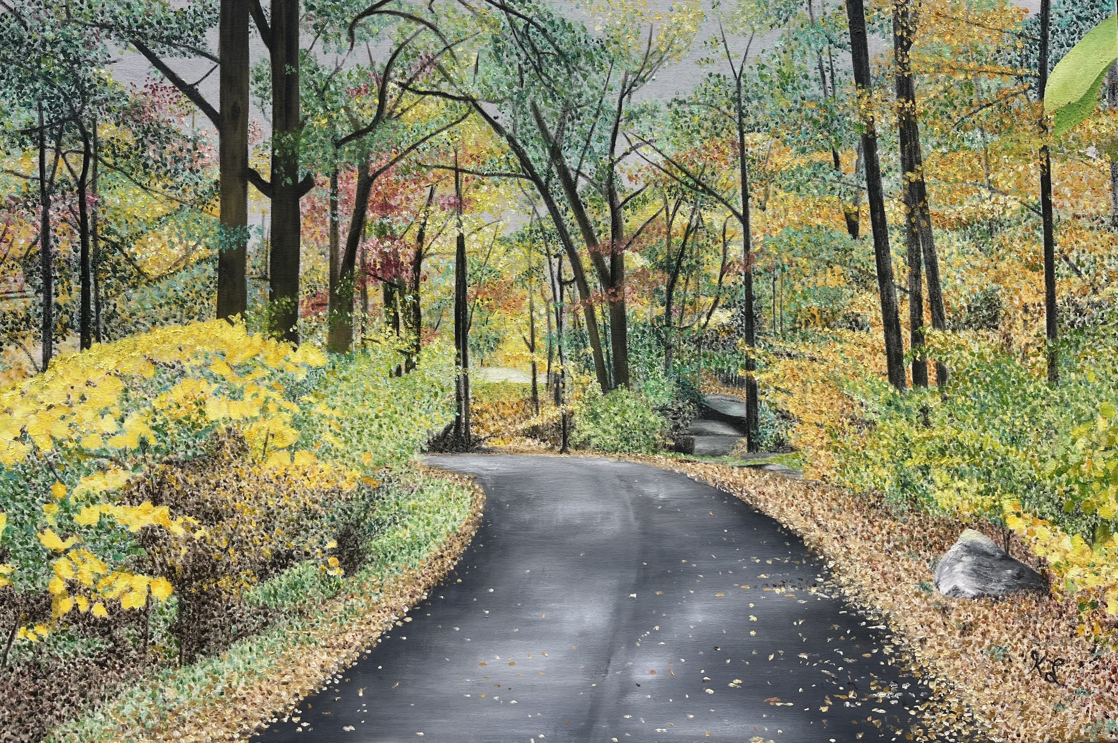 Kris lake lake scranton fall walk watermarked
